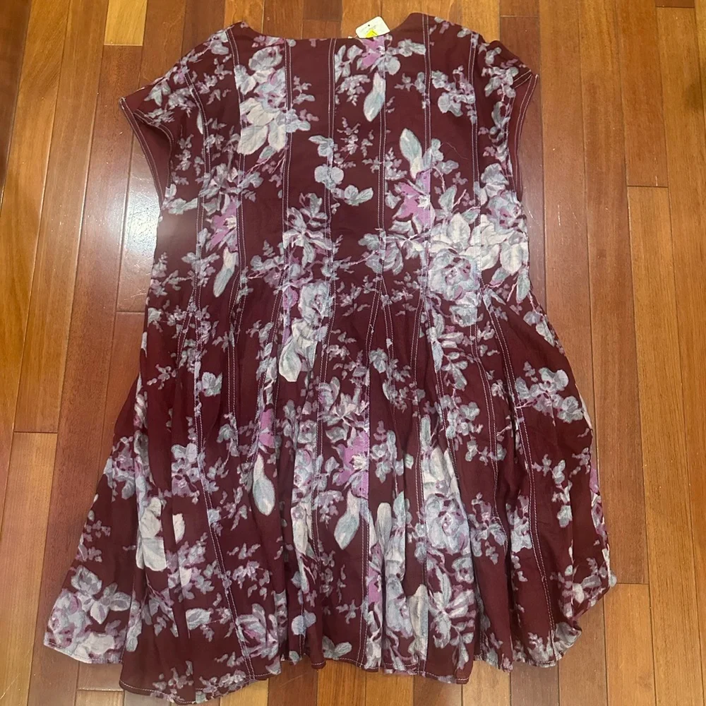 Free People Purple Floral Mini Dress - Picture 5 of 6